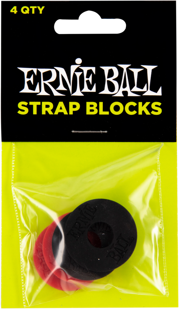 ERNIE BALL Gurtsicherungssystem, Strap Blocks, 4 Stück