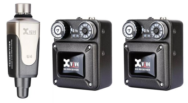 XVive U4 R 2 In-Ear Monitor Wireless System 1x Sender, 2 x Empfänger